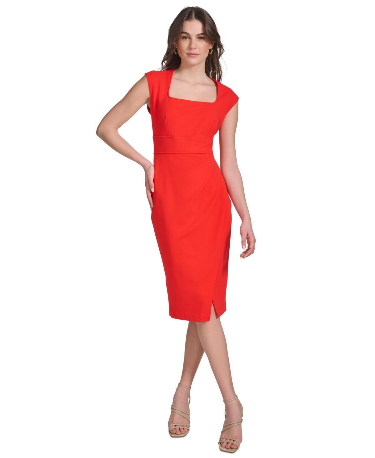 Women's Ruched Sheath Dress Product Image