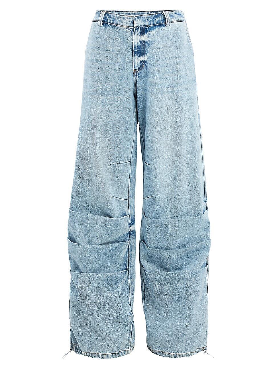 Chelle Low-Rise Baggy Jeans Product Image