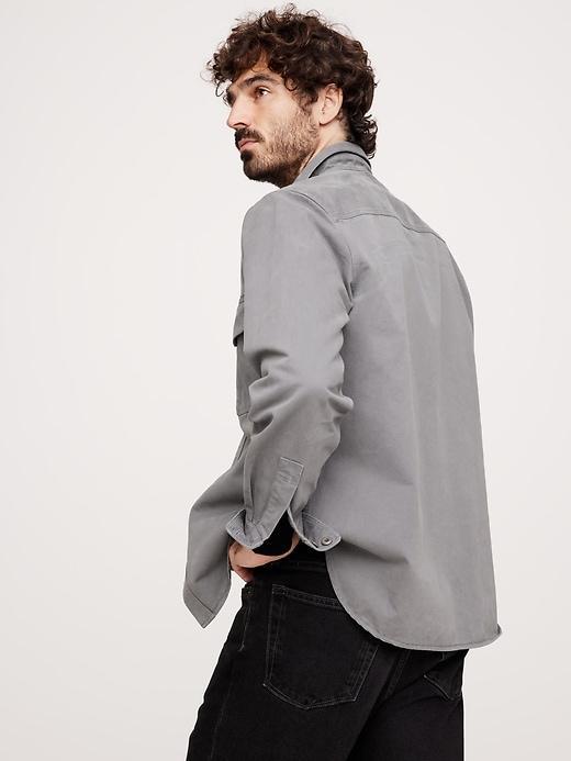 Cotton Twill Shirt Jacket Product Image