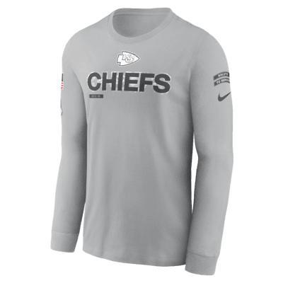 Kansas City Chiefs Salute to Service Mascot Edge Legend Nike Mens NFL Long-Sleeve T-Shirt Product Image