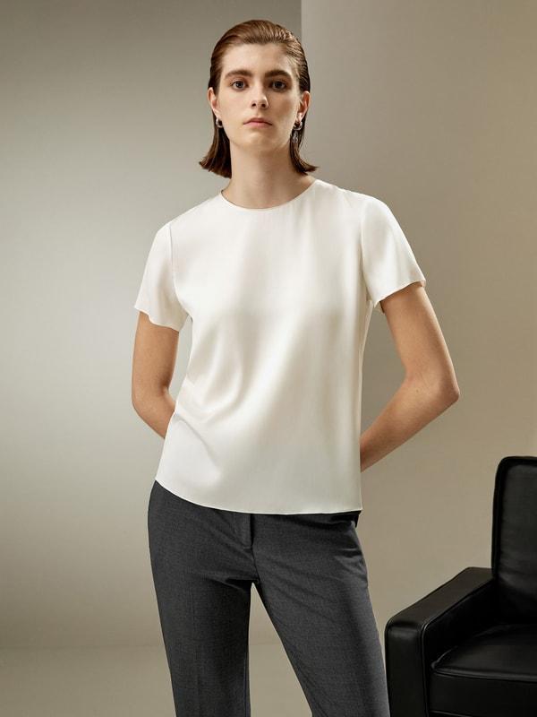 Basic Silk T-shirt Product Image