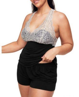 Adore Me Plus Size Chesney Pajama Camisole and Short Set Product Image