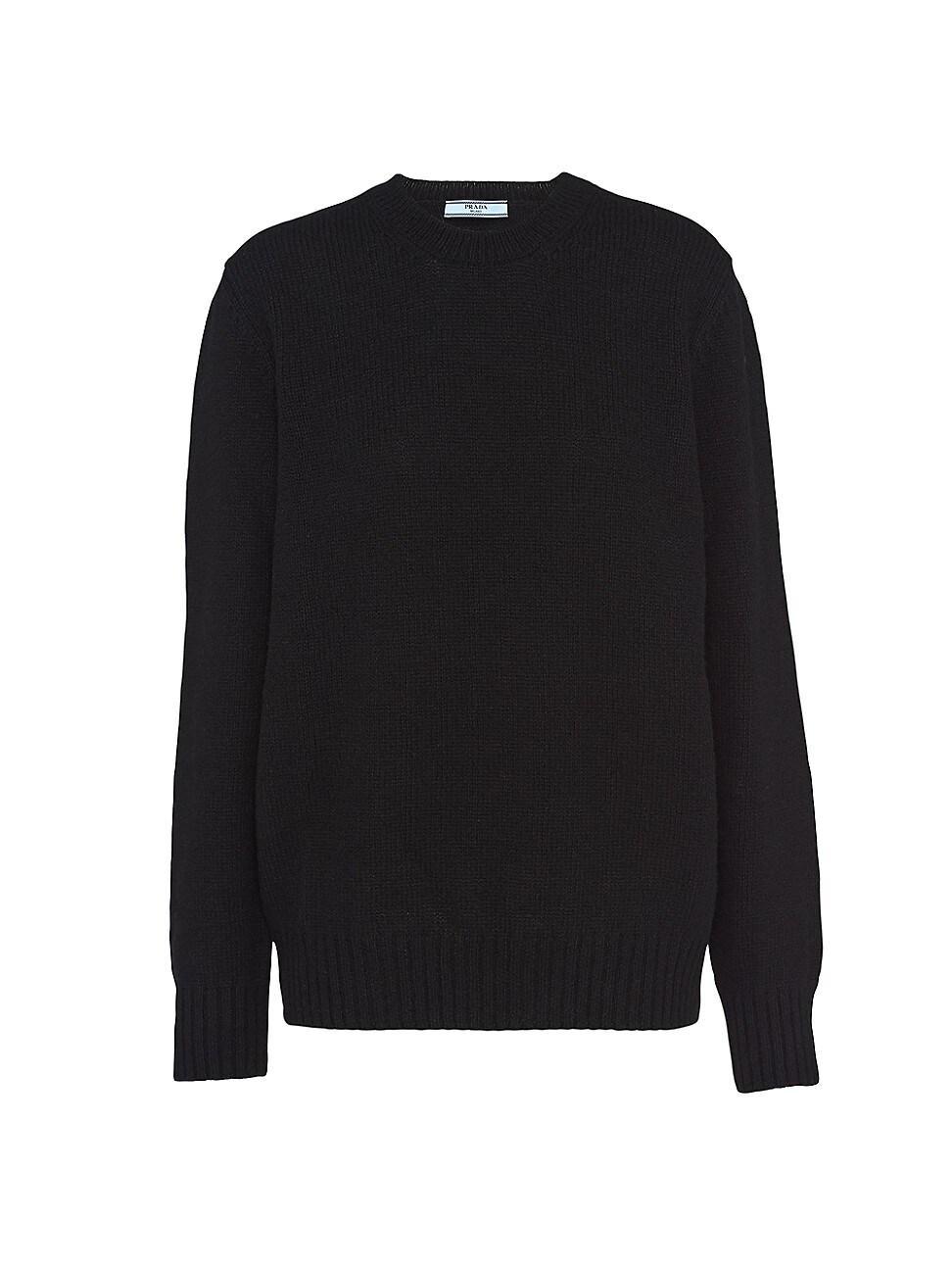 Womens Wool And Cashmere Crew-Neck Sweater Product Image