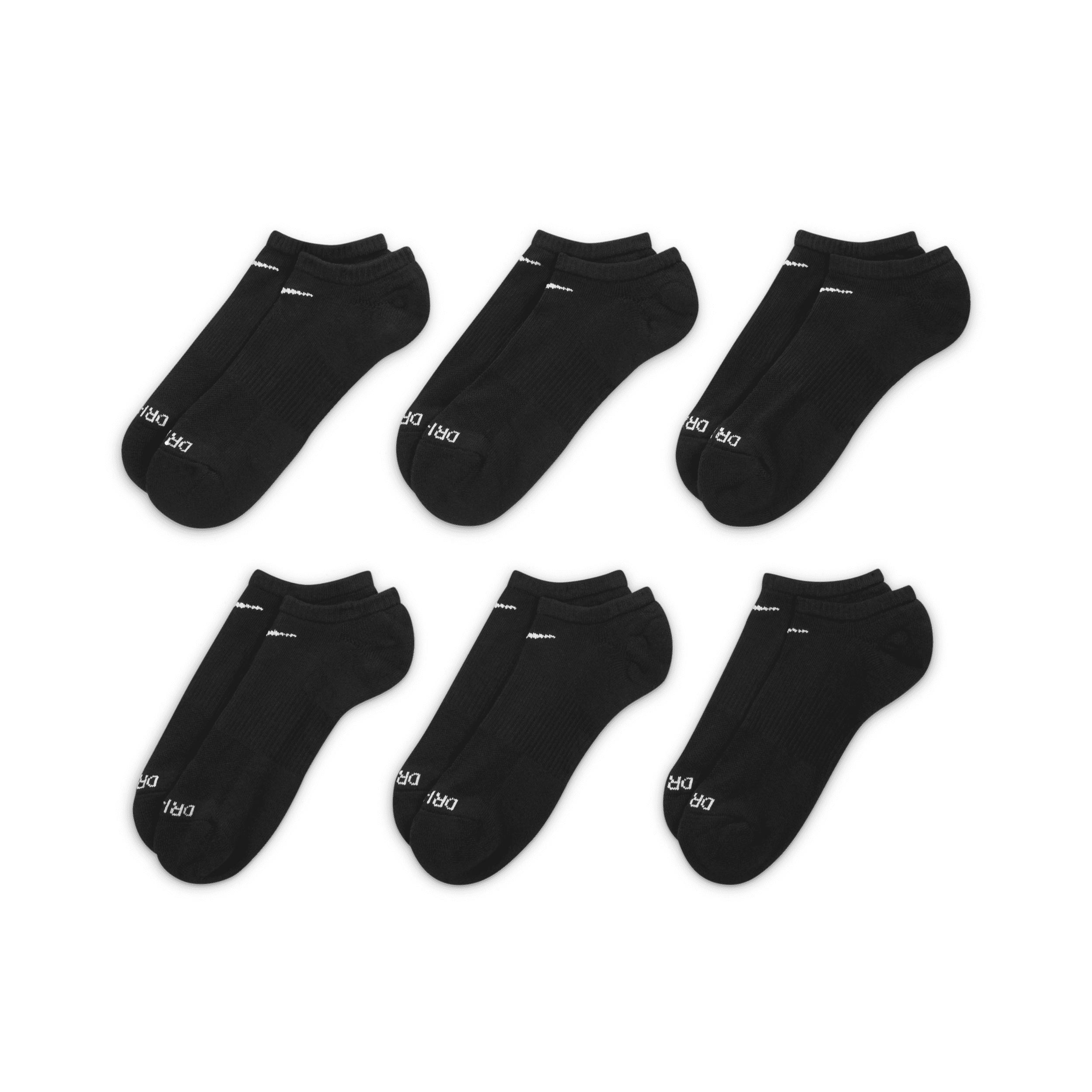 Nike Mens Nike 6 Pack Dri-FIT Plus No Show Socks - Mens Product Image