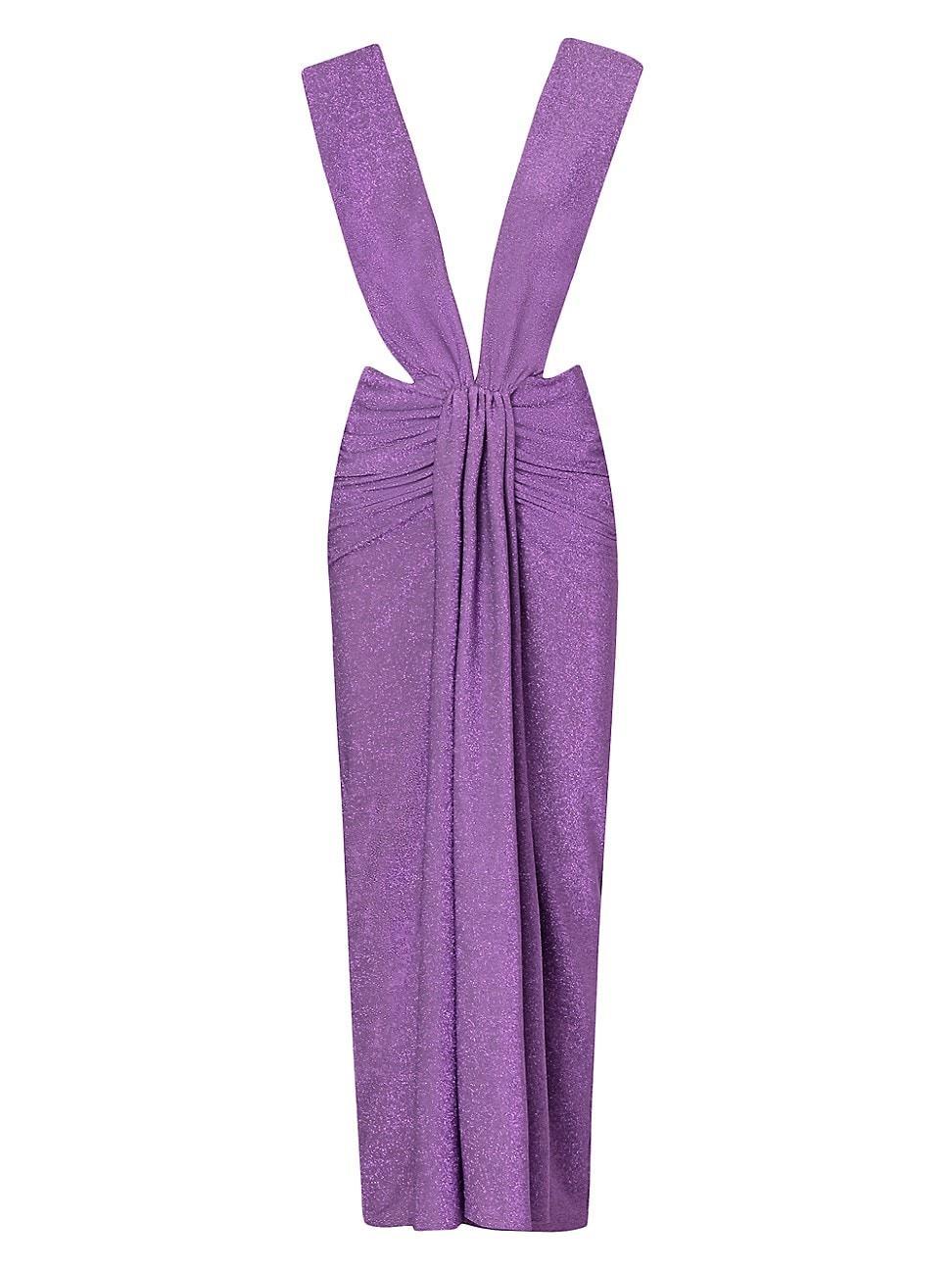 Womens Sarakiniko Nia Draped Maxi Dress Product Image