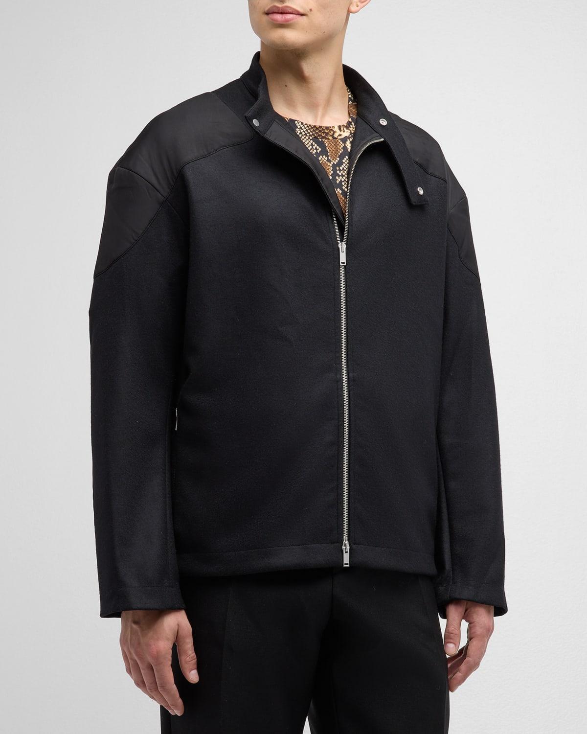 Men's Wool Zip Up Jacket Product Image