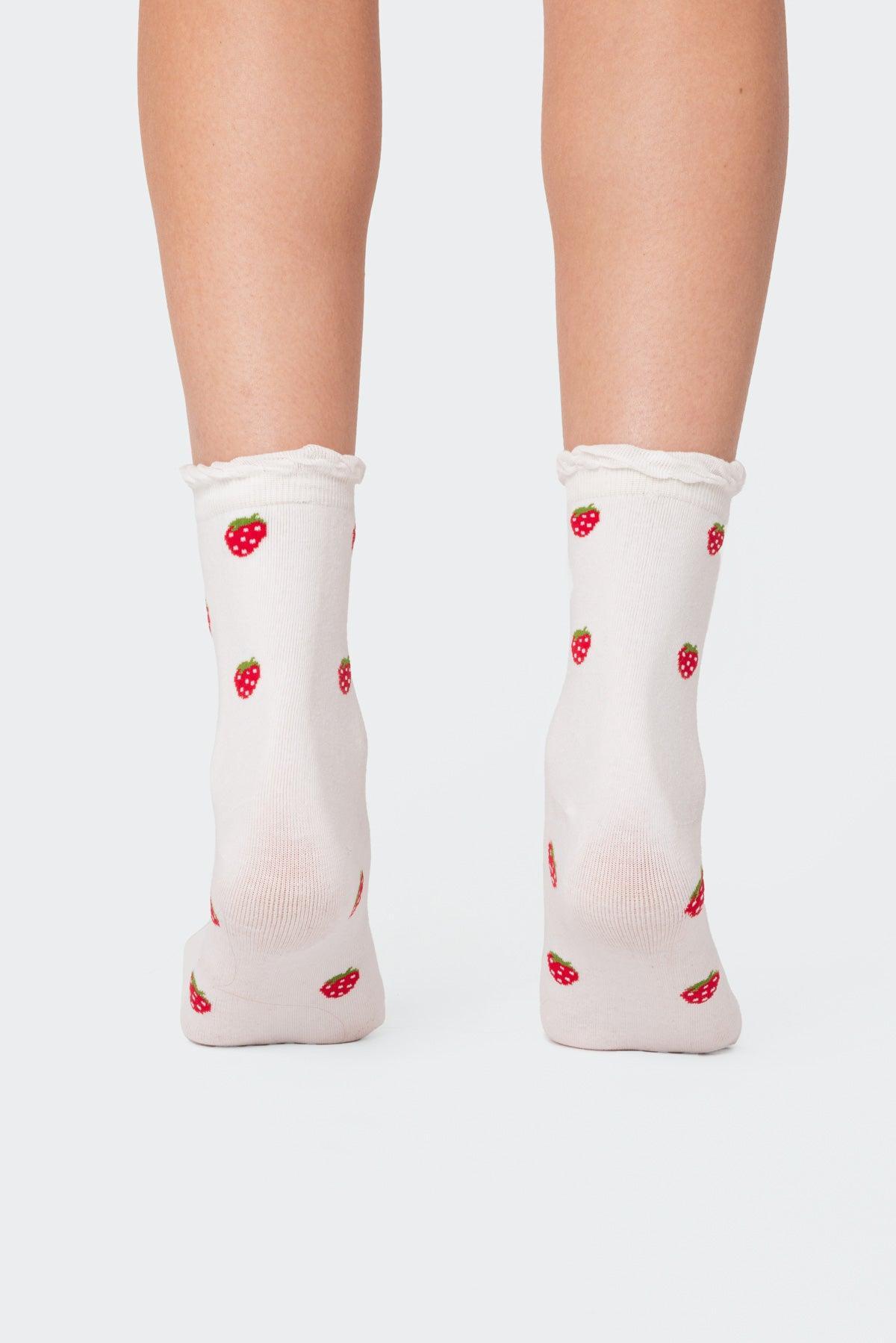 Strawberry Frill Socks Product Image