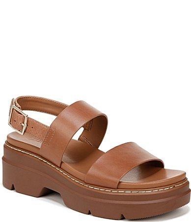 Naturalizer Darry Leather Slingback Lightweight Platform Sandals Product Image