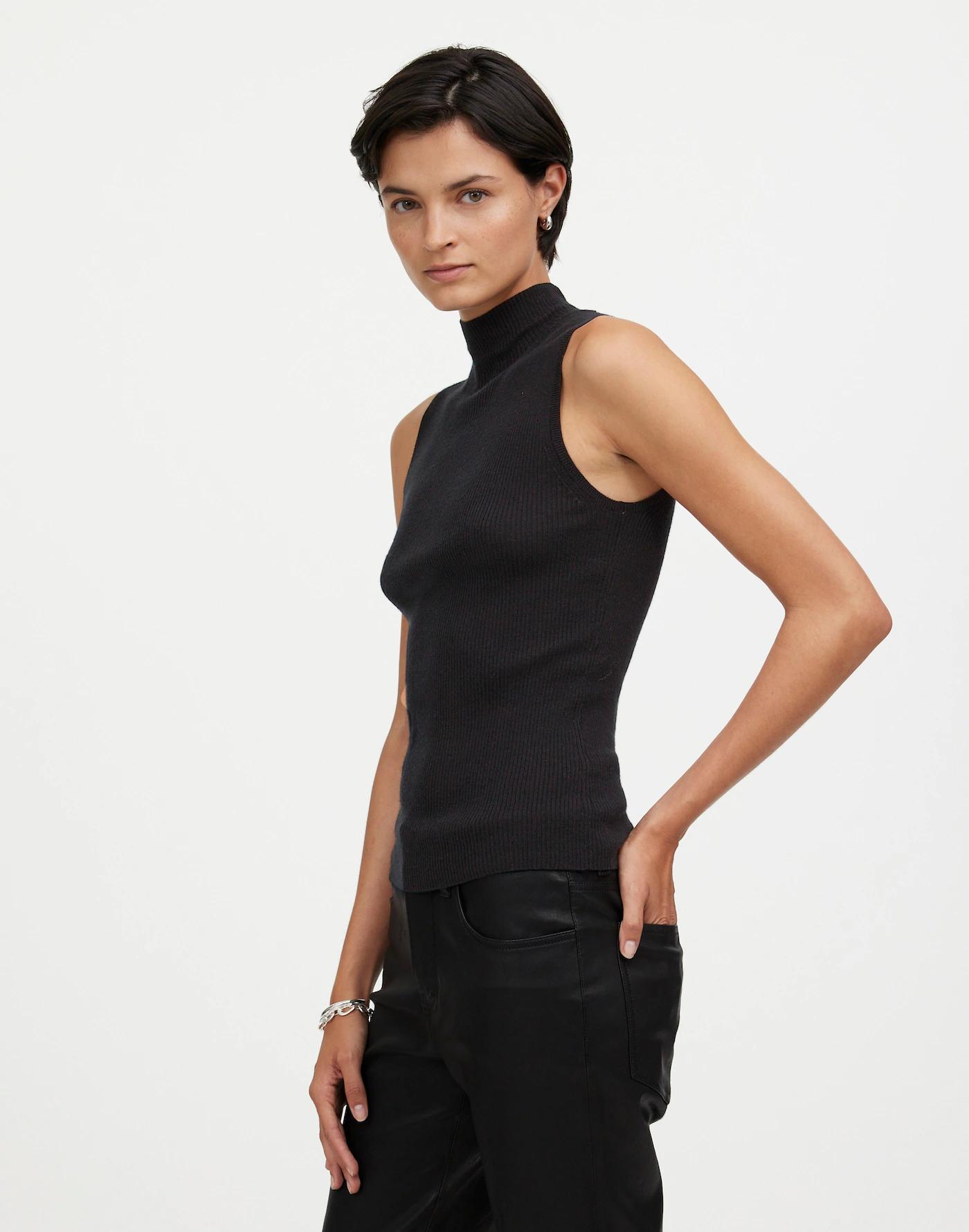 Merino Wool-Silk Sweater Tank Product Image