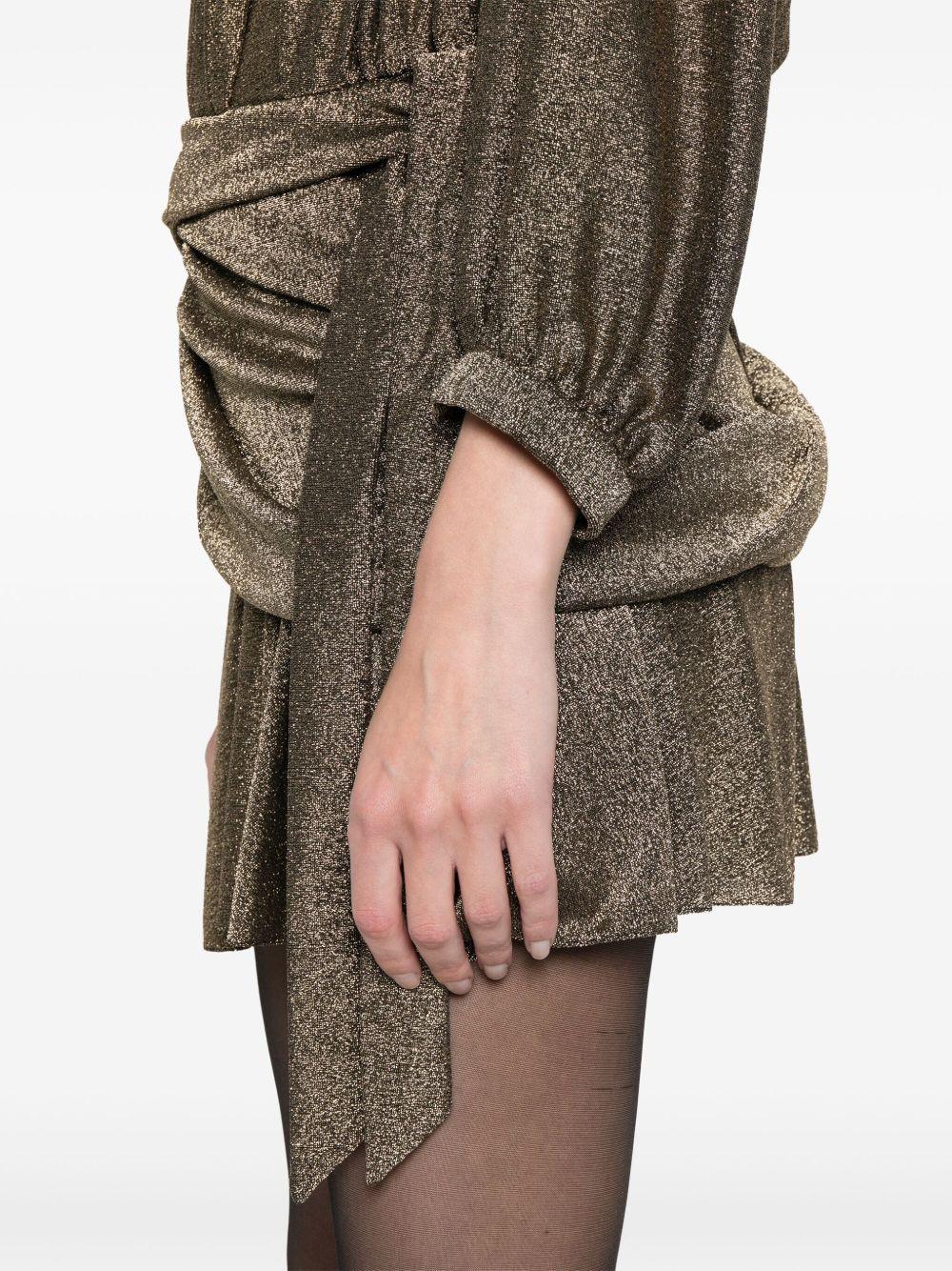 draped glittered mini dress Product Image