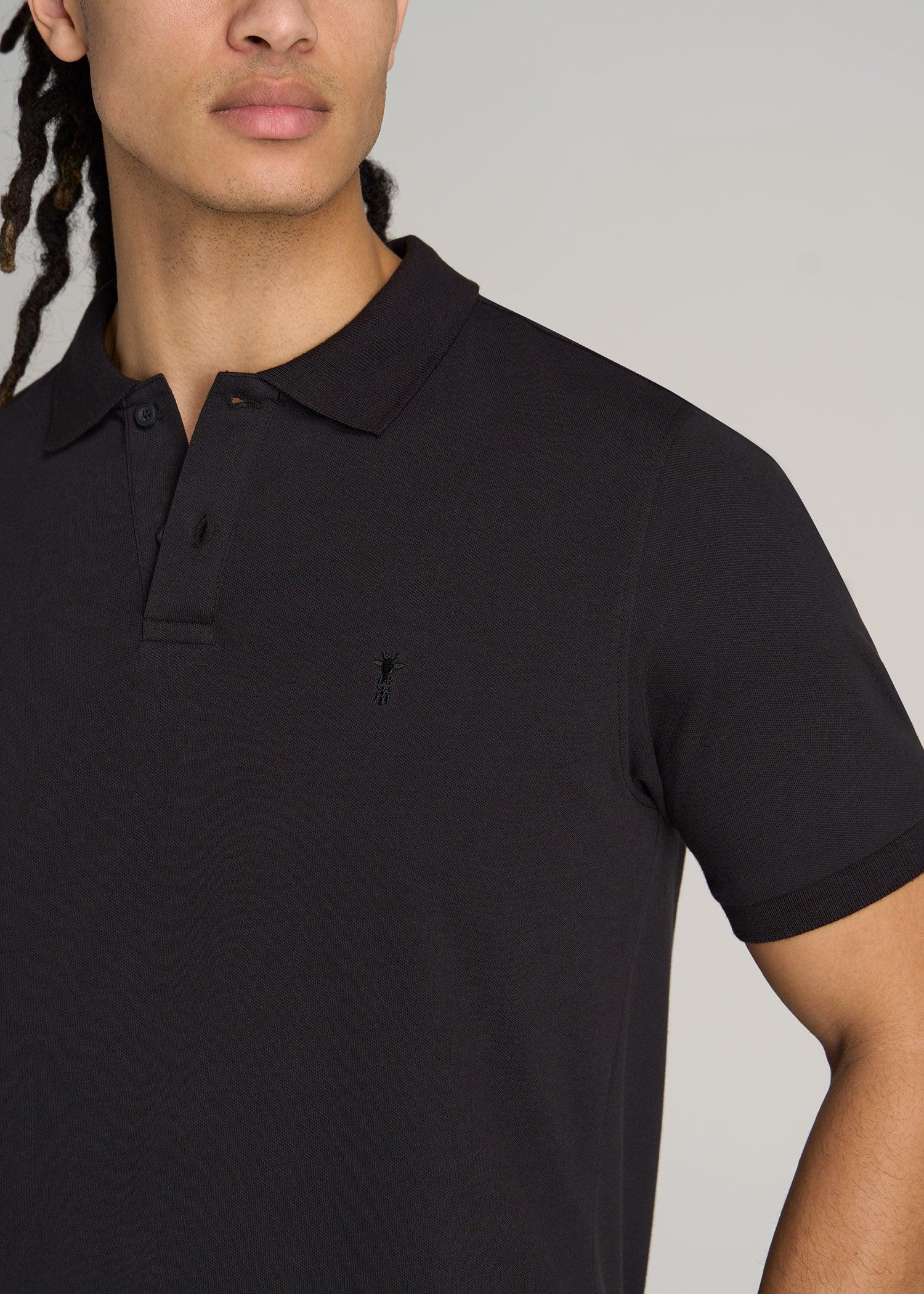 Men's Tall Classic Polo with Embroidered Logo in Vapor Grey Product Image