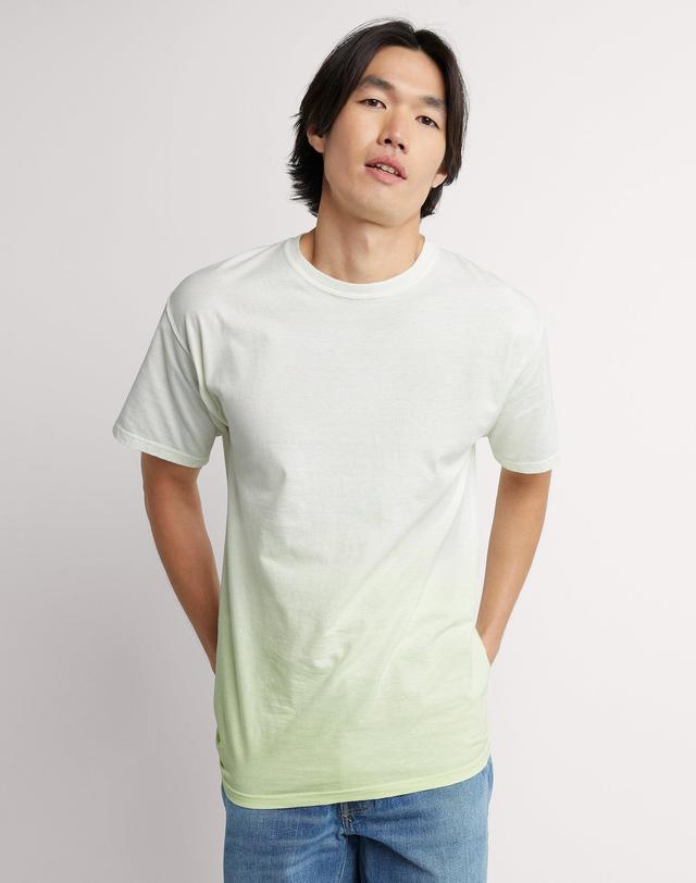 Hanes Mens Garment Dyed Ombre T-Shirt Spanish Moss 3XL Product Image