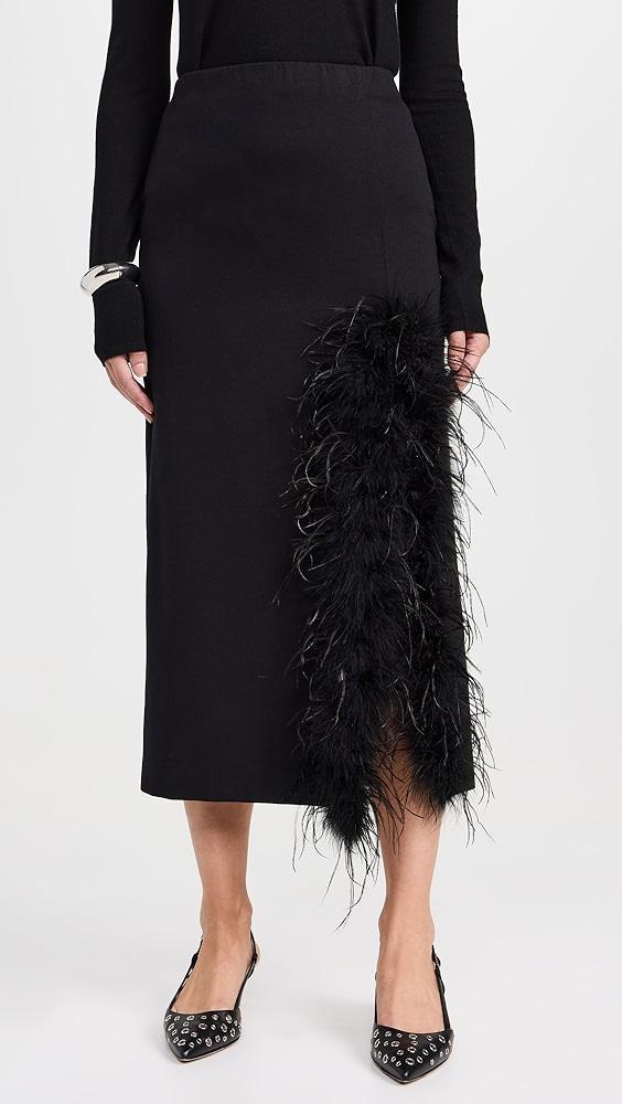 MEIMEIJ Midi Skirt With Feathers | Shopbop Product Image