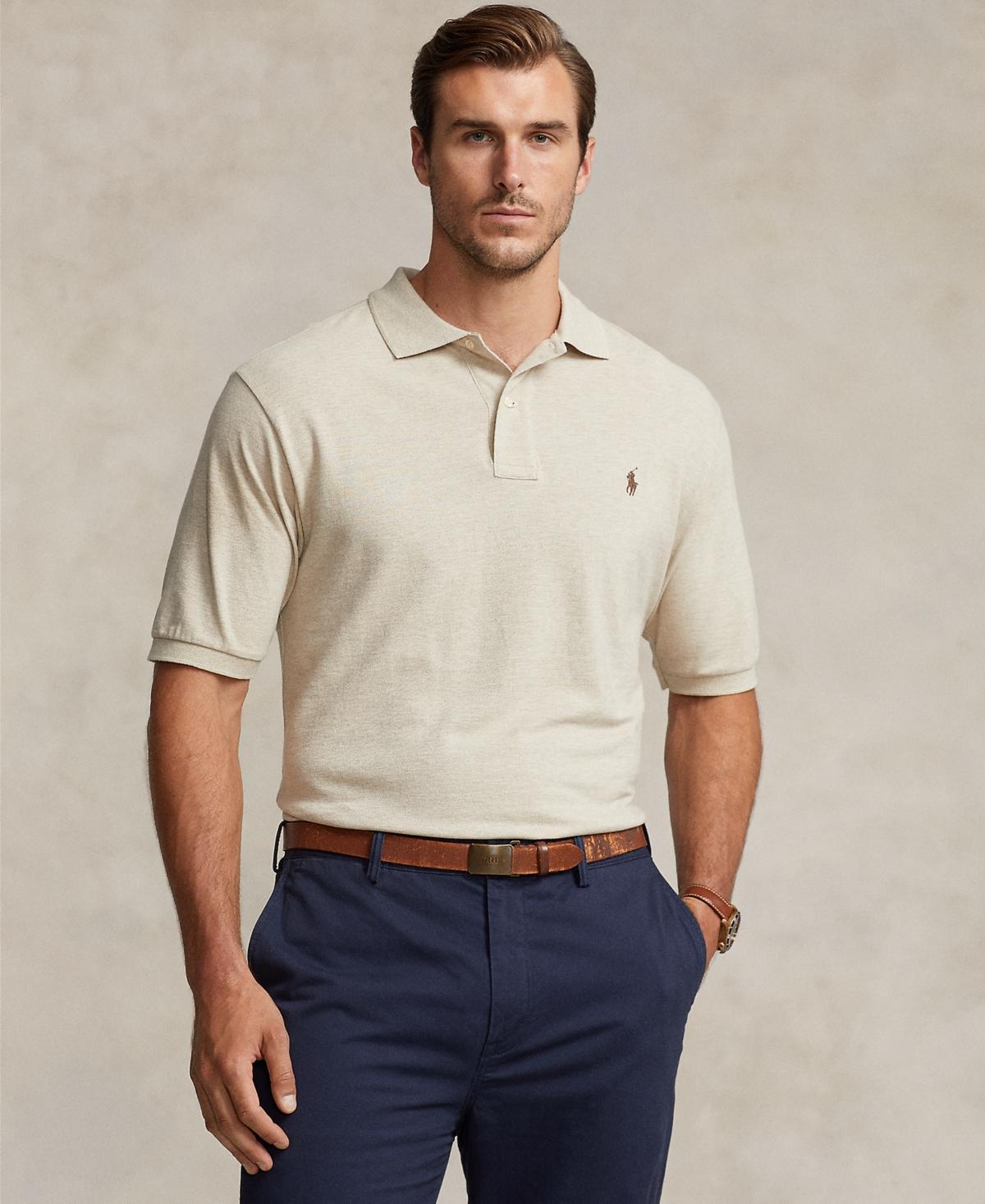 Polo Ralph Lauren Mens Big & Tall The Iconic Mesh Polo Shirt Product Image