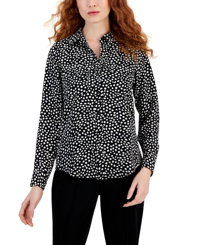 Alfani Womens Button-Front Shirt, Created for Macys Product Image