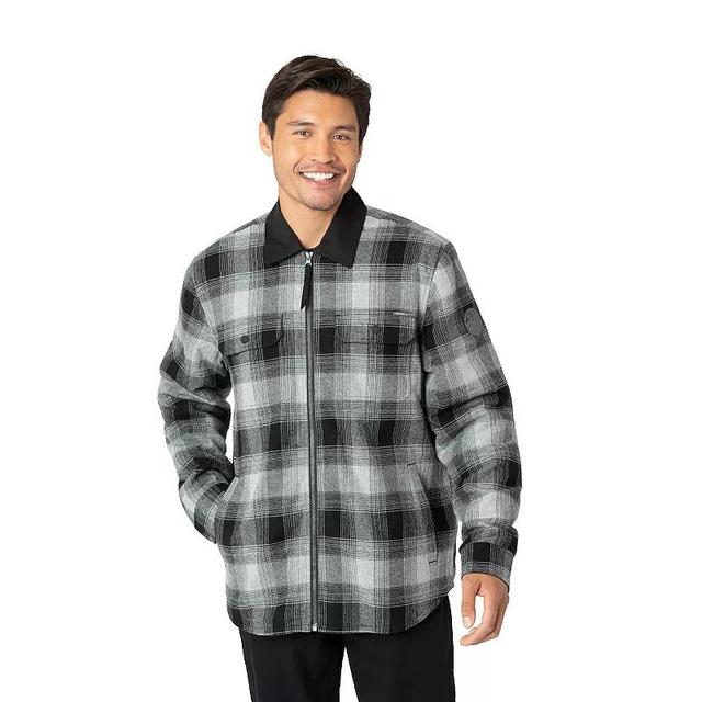 Mens Eddie Bauer Favorite Flannel Faux Shearling Lined Shacket Product Image