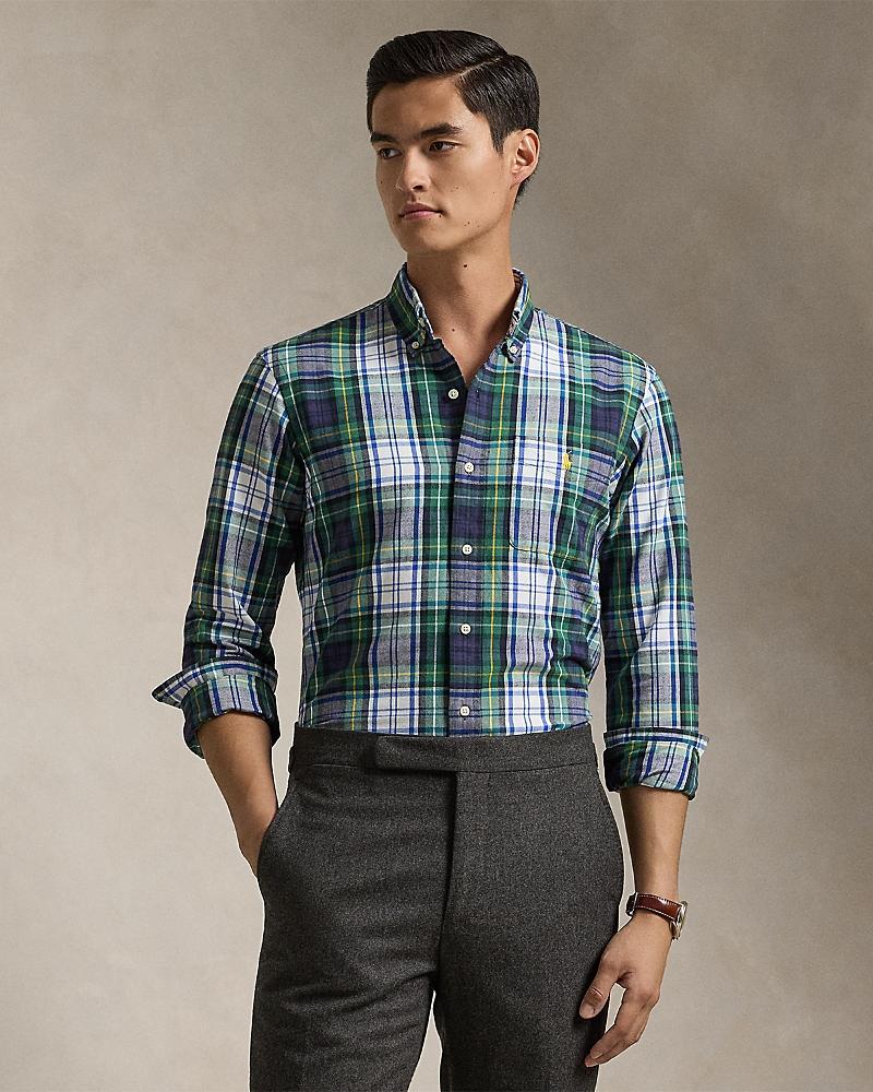 Mens Classic Plaid Oxford Shirt Product Image