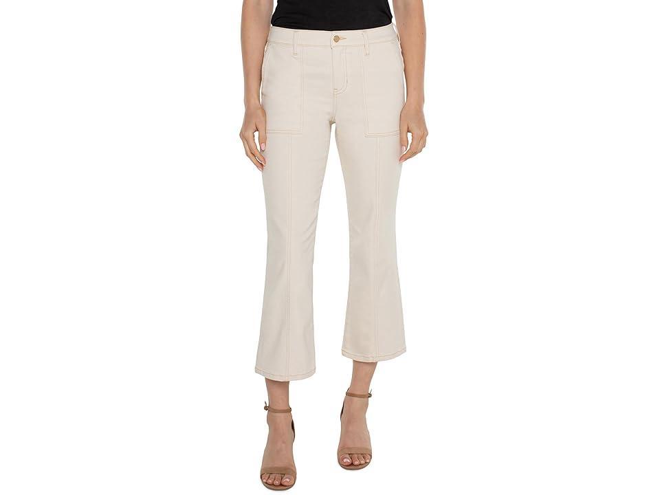 Liverpool Los Angeles Hannah Crop Flare with Utility Details 25 1/2 (Seaside Dunes) Women's Jeans Product Image