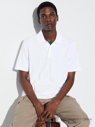 Mens Dry-Ex Short-Sleeve Polo Shirt White XS UNIQLO US Product Image