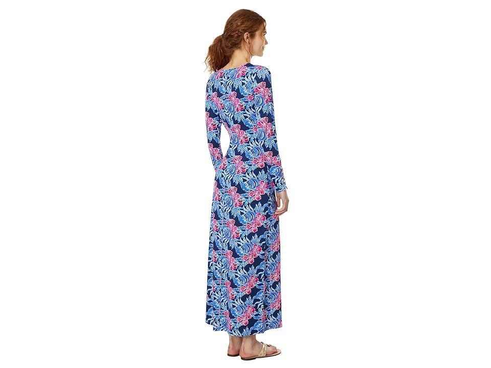 Lilly Pulitzer Bryson Long Sleeve Maxi D (Low Tide Its Ofishell) Women's Dress Product Image