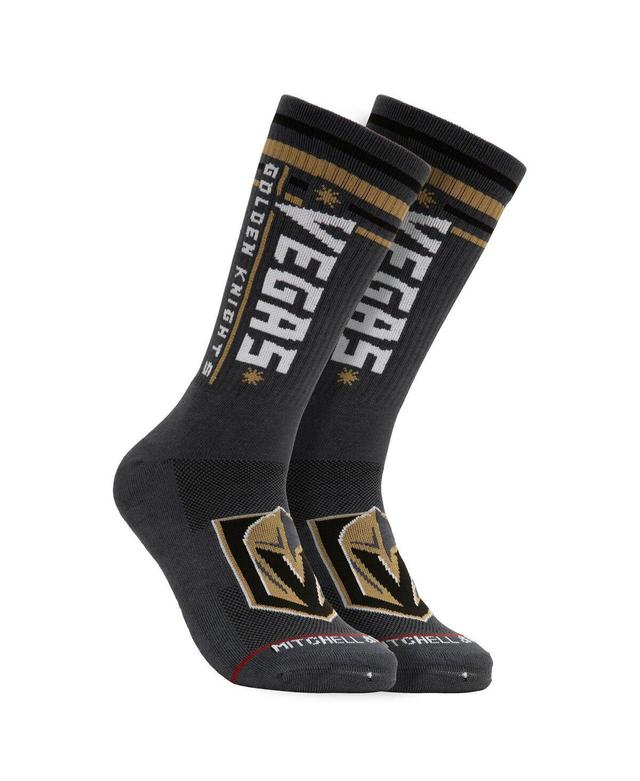 Mens Mitchell & Ness Charcoal Vegas Golden Knights Power Play Crew Socks Product Image