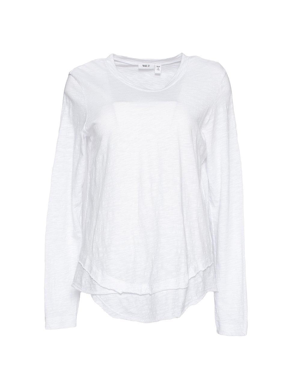 Womens Long Sleeve Mock Layer Tee Product Image