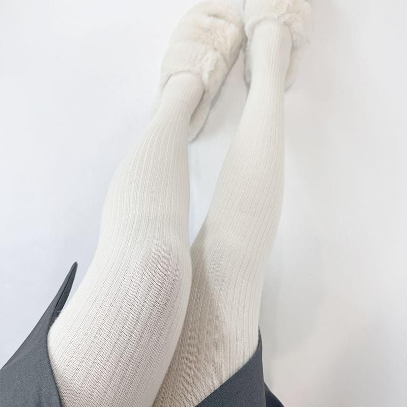 Plain Ribbed Tights product image