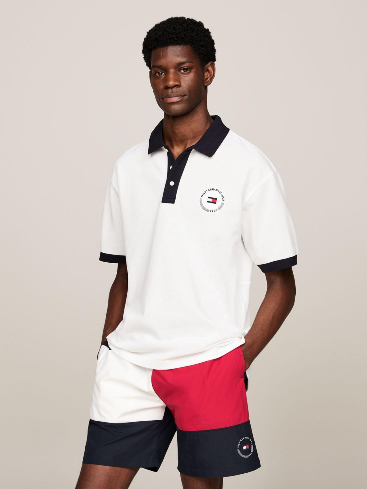 Tommy Hilfiger Men's Hilfiger Team Regular Fit Flag Polo Product Image