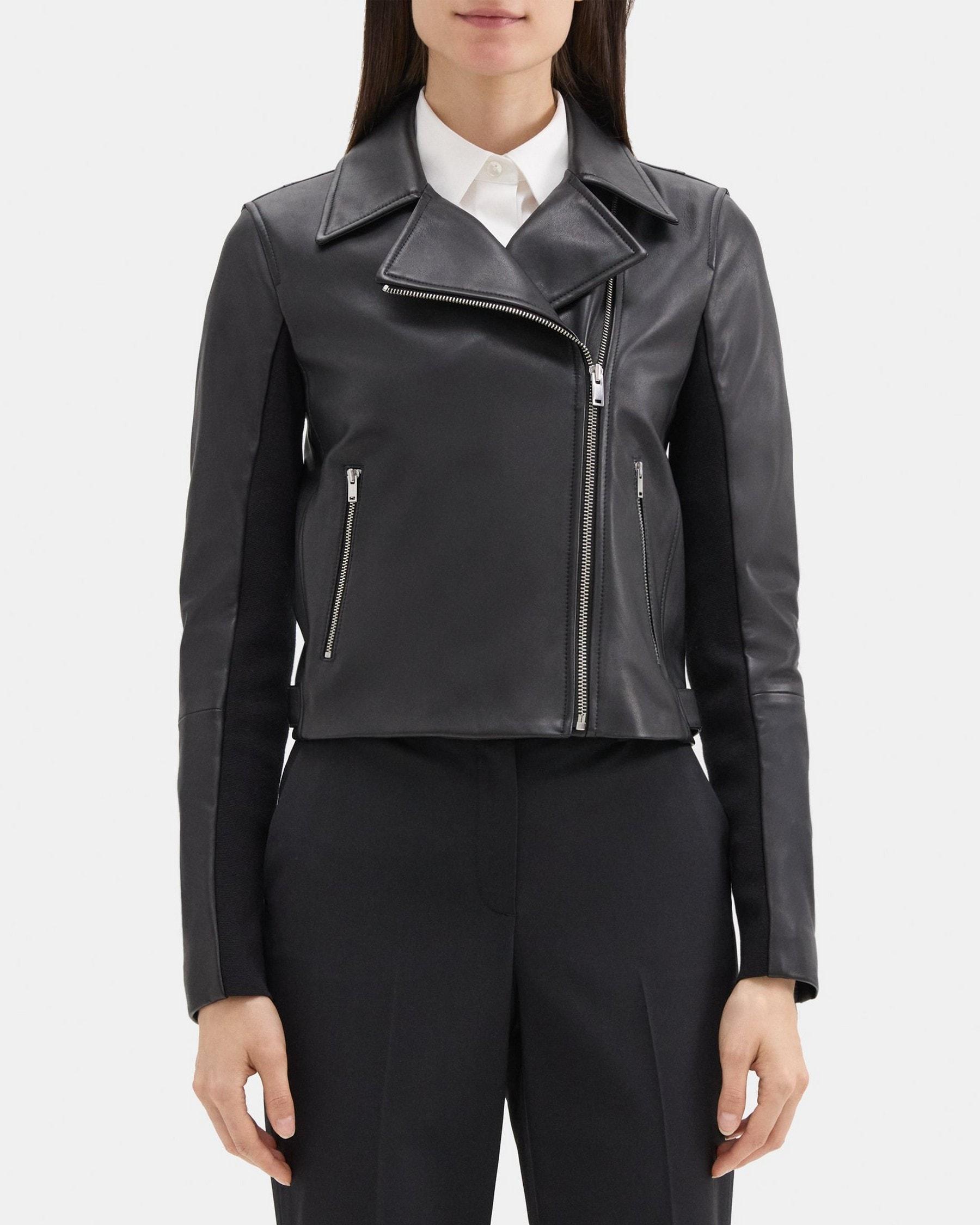 New Moto Jacket in Leather Product Image