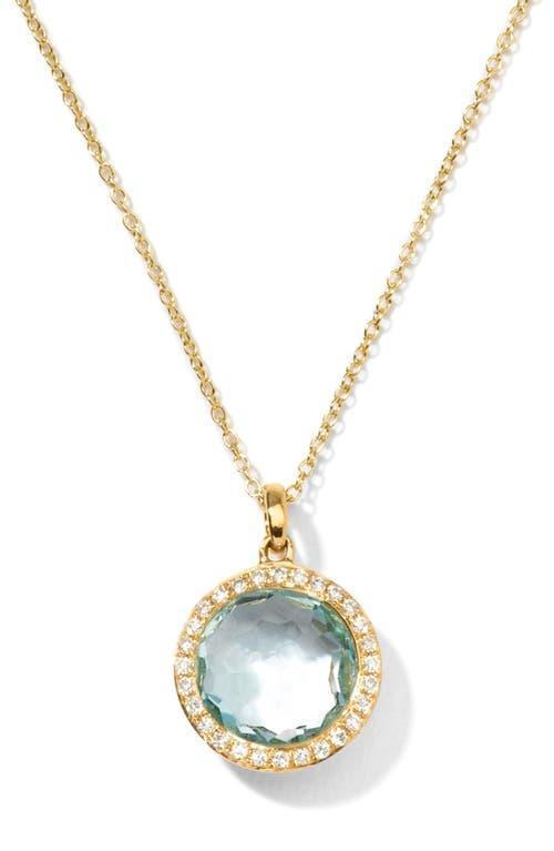 Ippolita Lollipop Rose Quartz & Diamond Mini Pendant Necklace Product Image