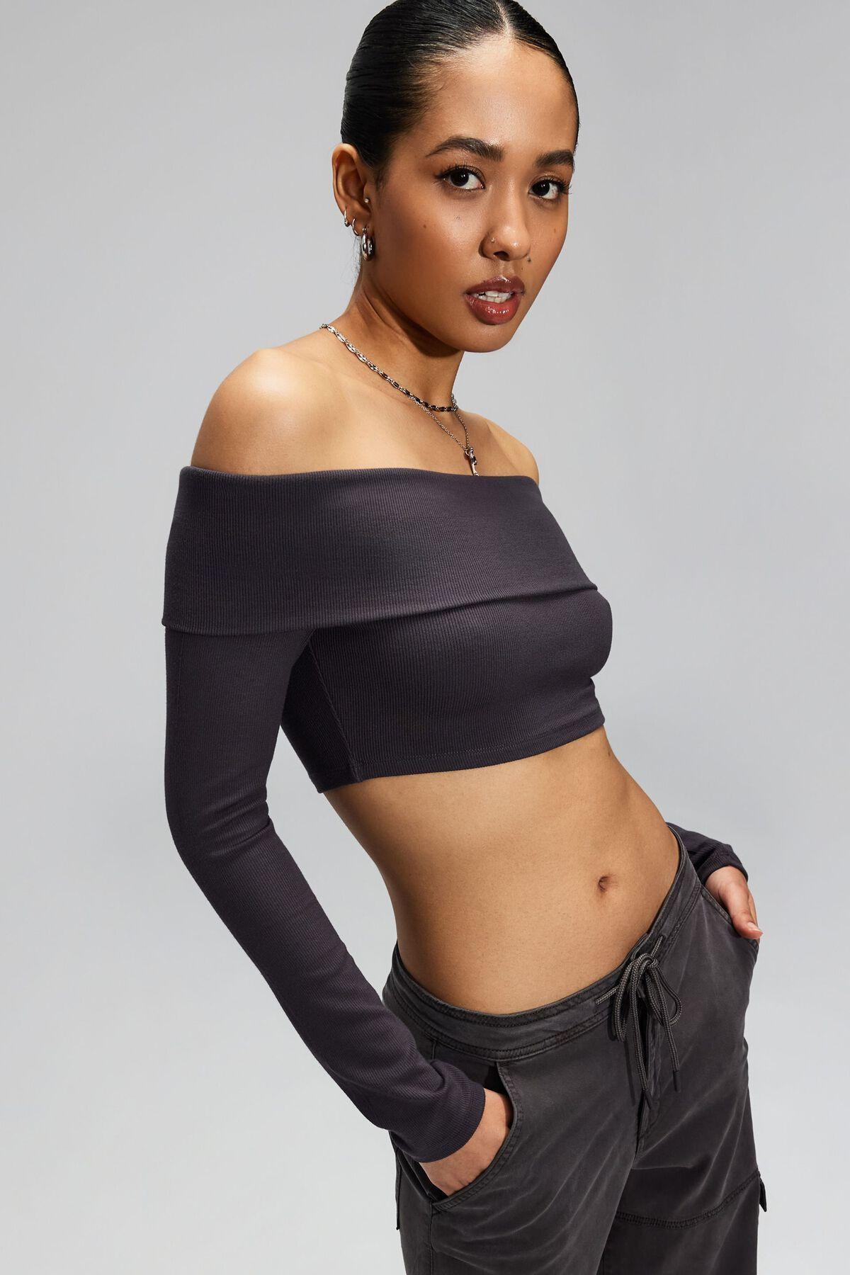 Kayla Foldover Off Shoulder Top Product Image