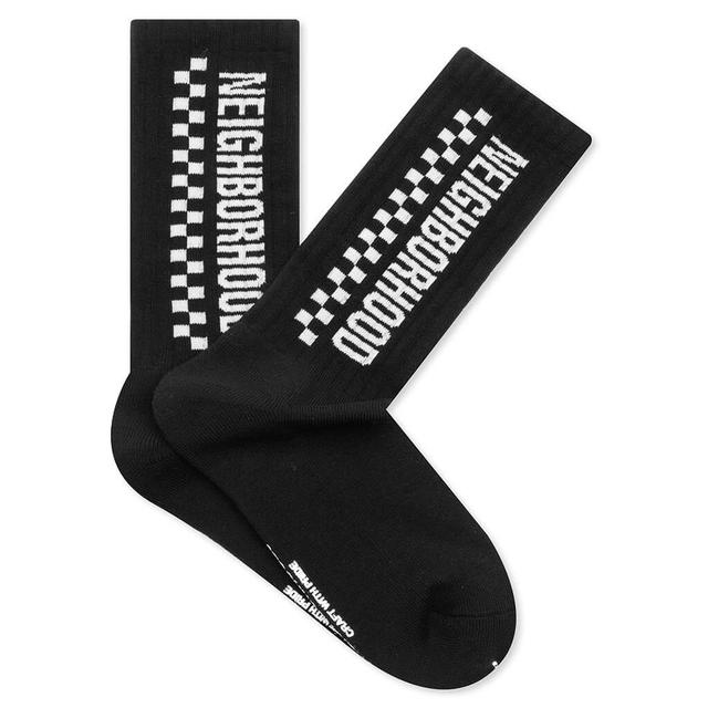 CI Checker Socks - Black Male Product Image