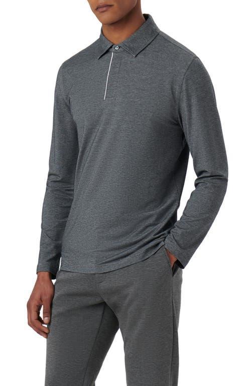 Bugatchi Long Sleeve Stretch Cotton Knit Polo Product Image