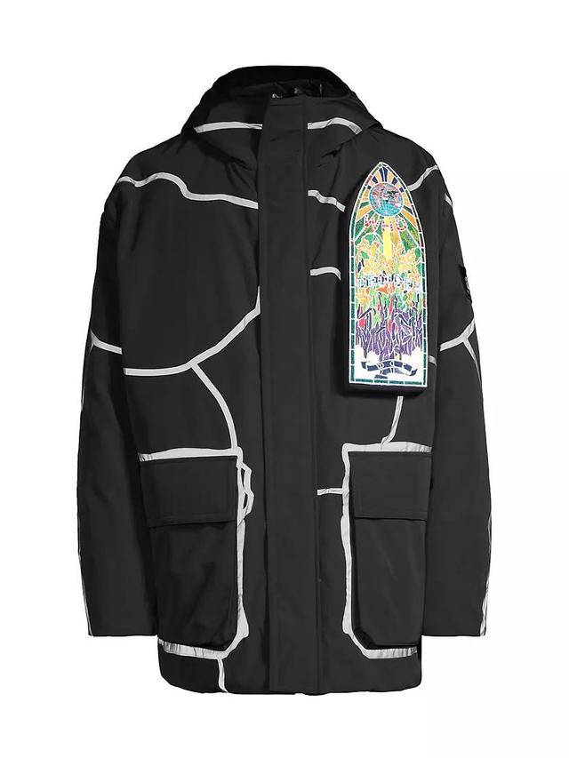 Hooded Graphic Parka Product Image