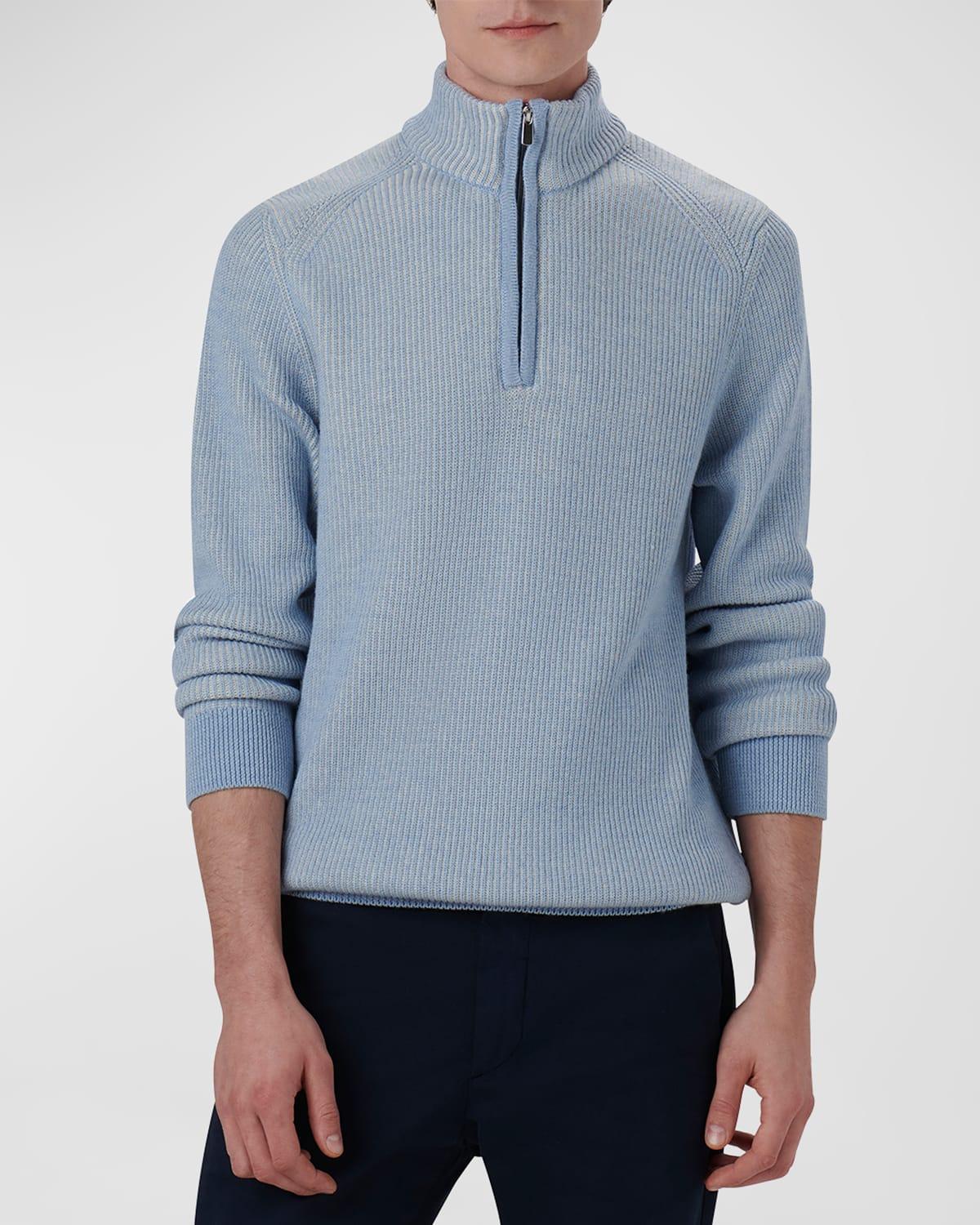 Bugatchi Quarter Zip Merino Wool Sweater Product Image