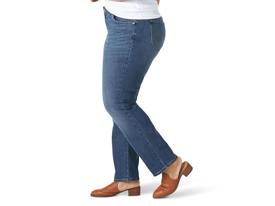 Lee Plus Size Regular Fit Flex Motion Straight Leg Jeans (Seattle) Women's Jeans Product Image