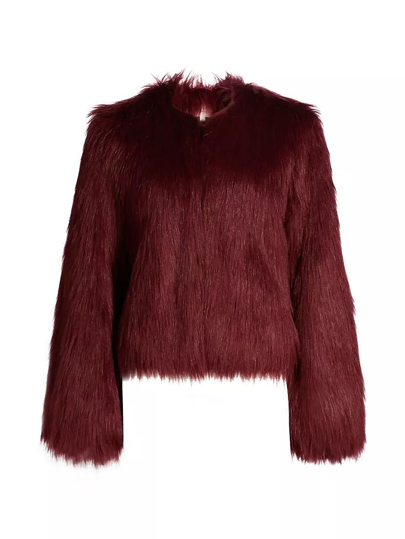 Benson Faux Fur Crop Coat Product Image