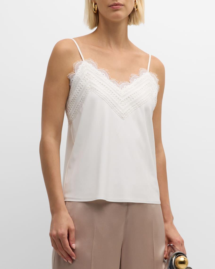 The Mazzy Lace-Trim Tank Top Product Image