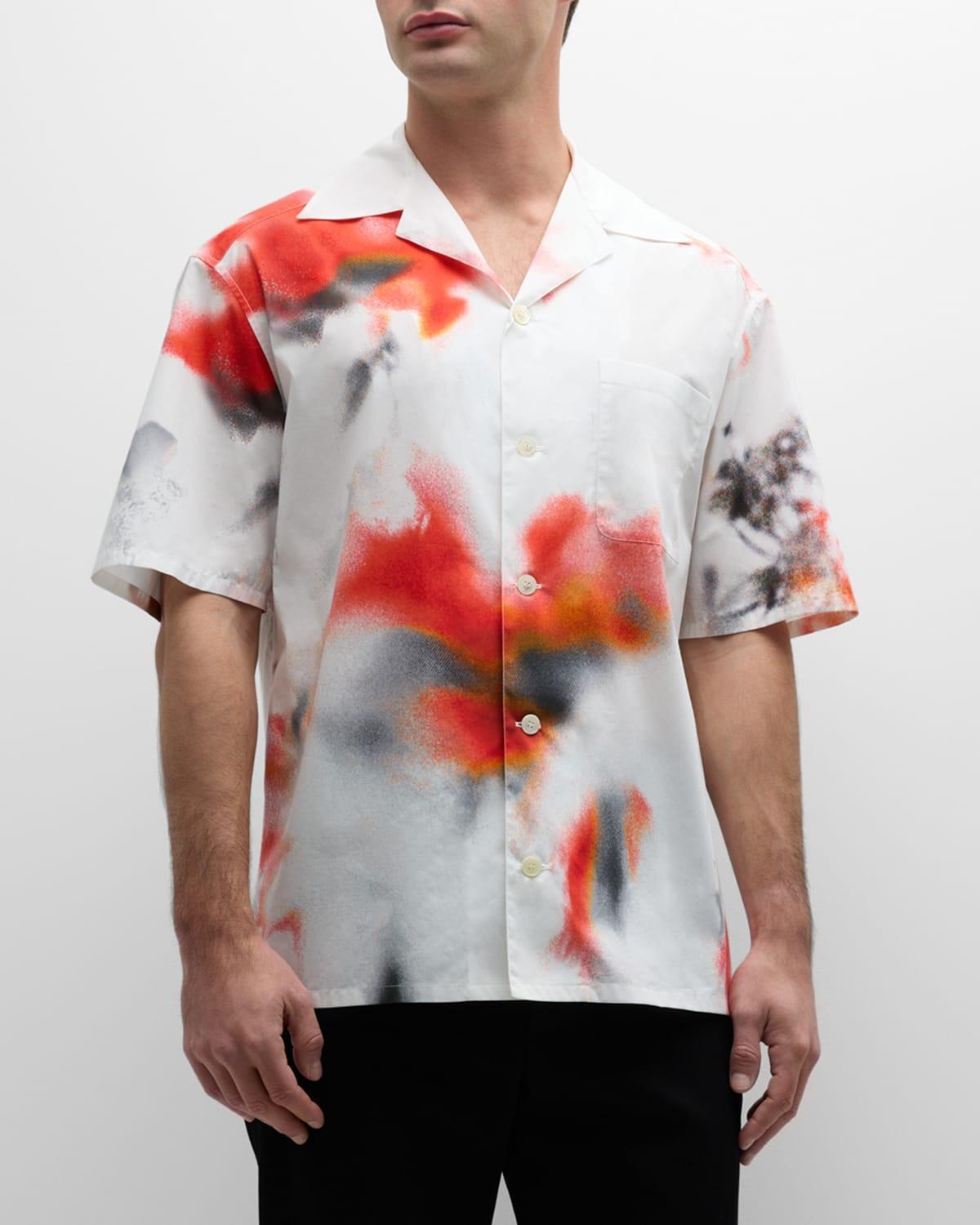 Mens Obscured Flower Camp Shirt Product Image