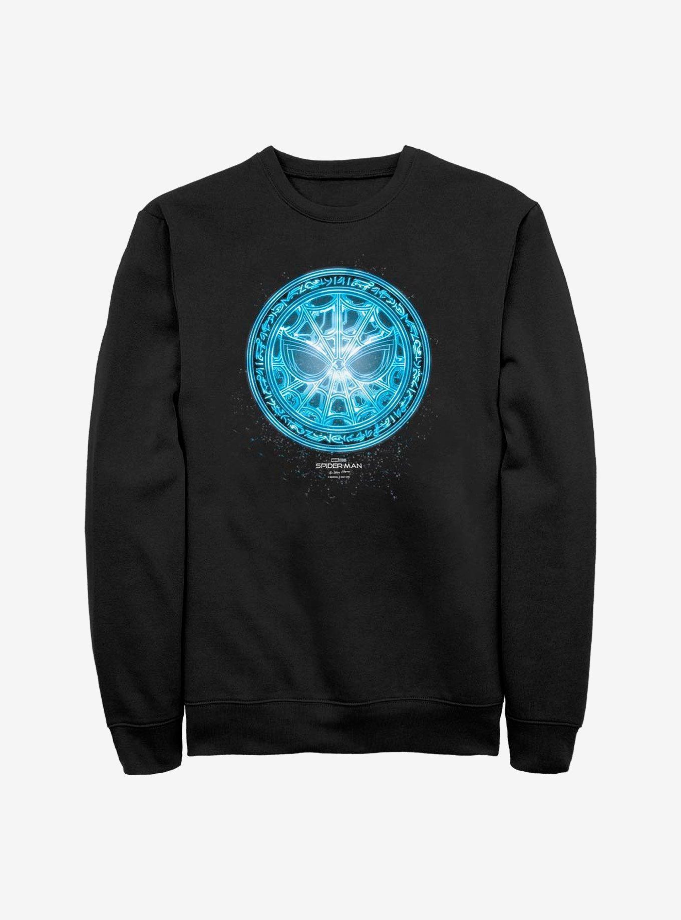 Marvel Spider-Man Blue Spidey Rune Crew Sweatshirt Product Image