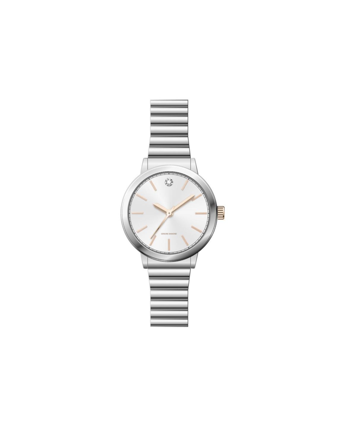 Jessica Carlyle Womens Analog Silver-Tone Metal Alloy Watch 36mm Product Image