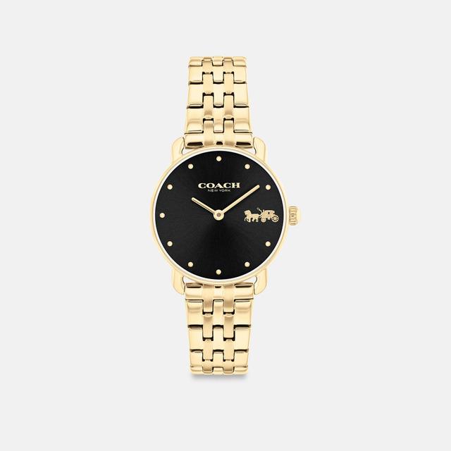 COACH Womens Elliot Quartz Analog Gold Tone Stainless Steel Watch Product Image