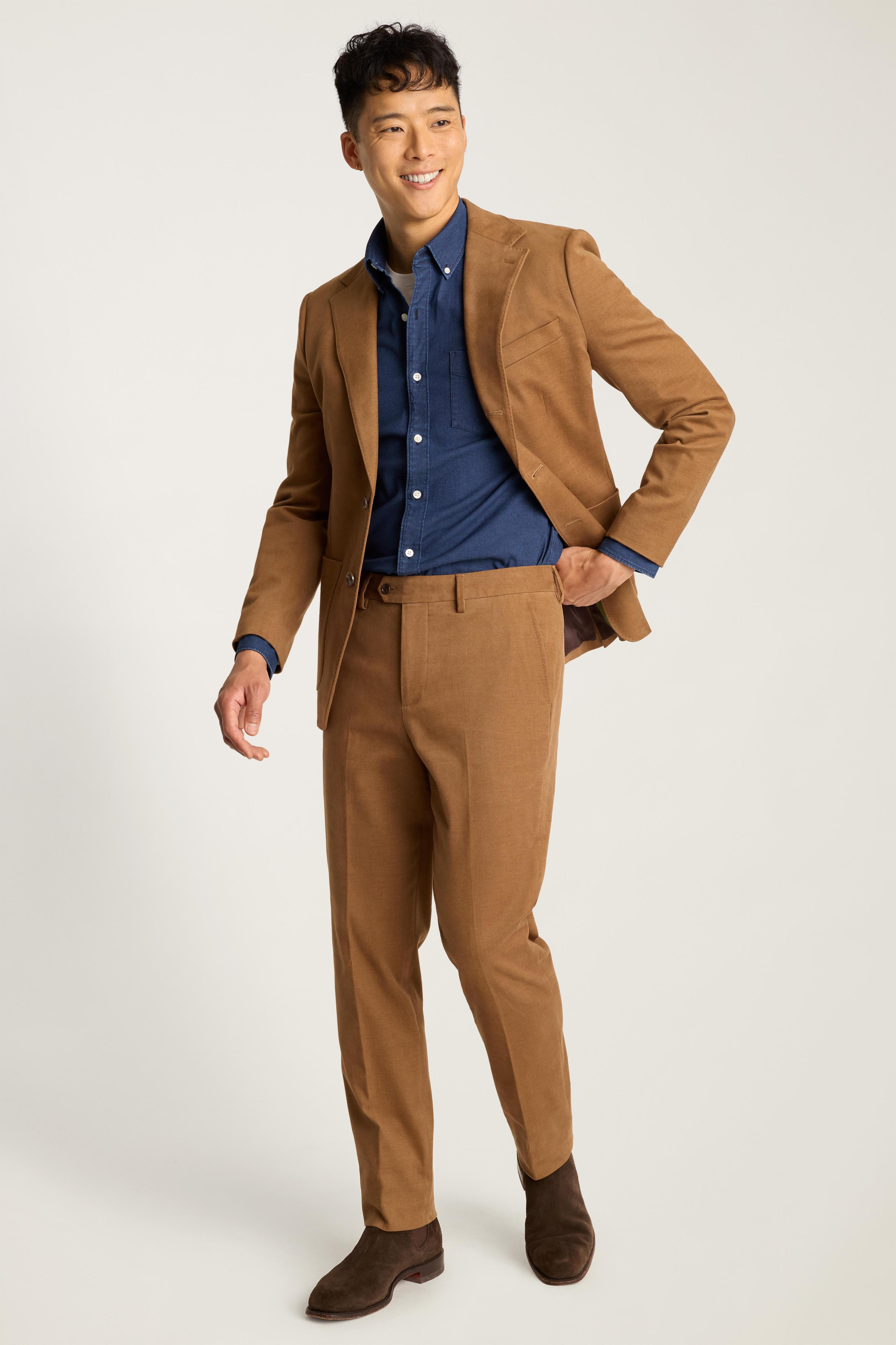 Jetsetter Italian Brushed Cotton Dress Pant Product Image