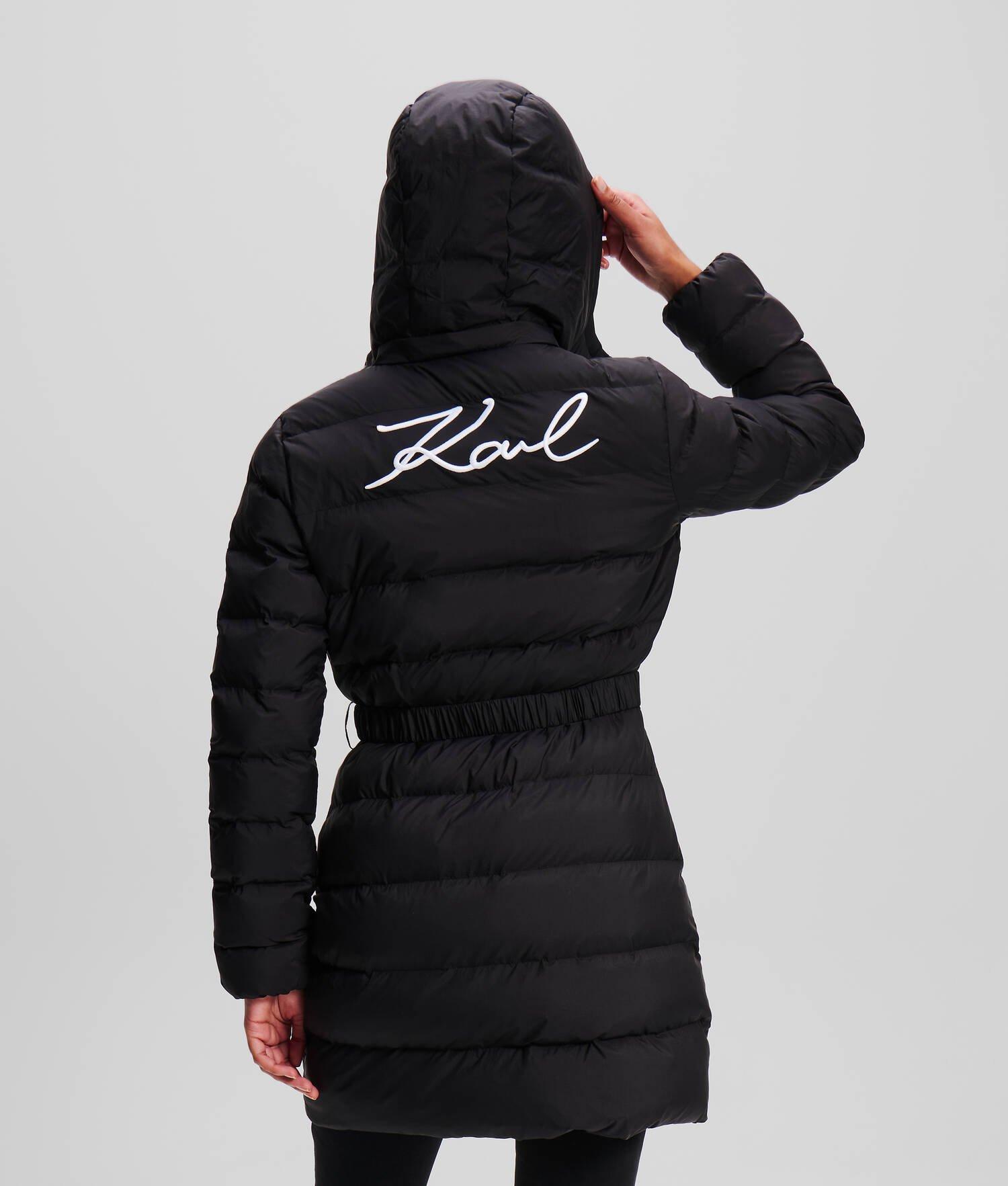 KARL SIGNATURE LONG PUFFER JACKET Product Image