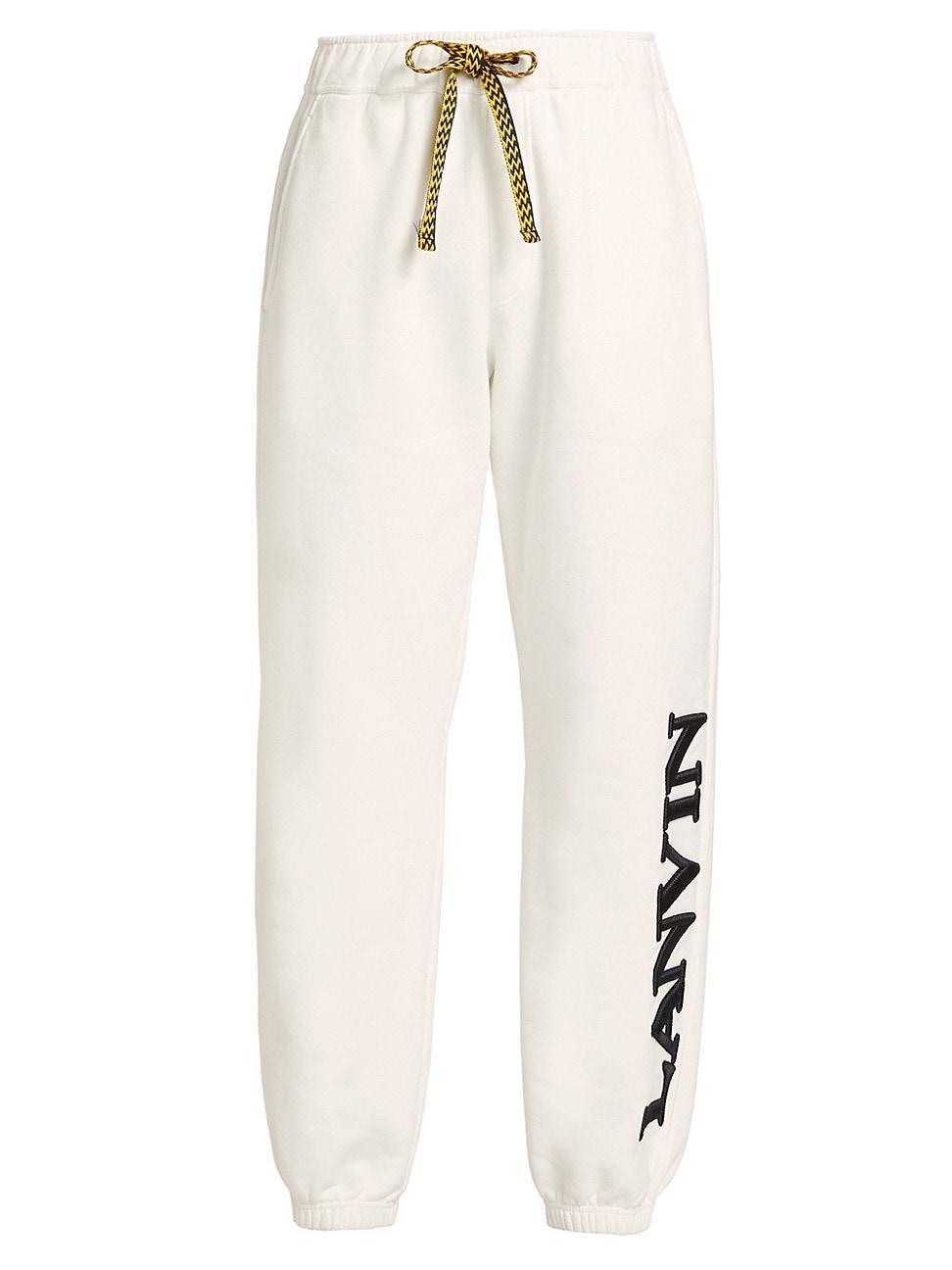 Mens Lanvin Lab x Future Logo-Embroidered Fleece Sweatpants Product Image