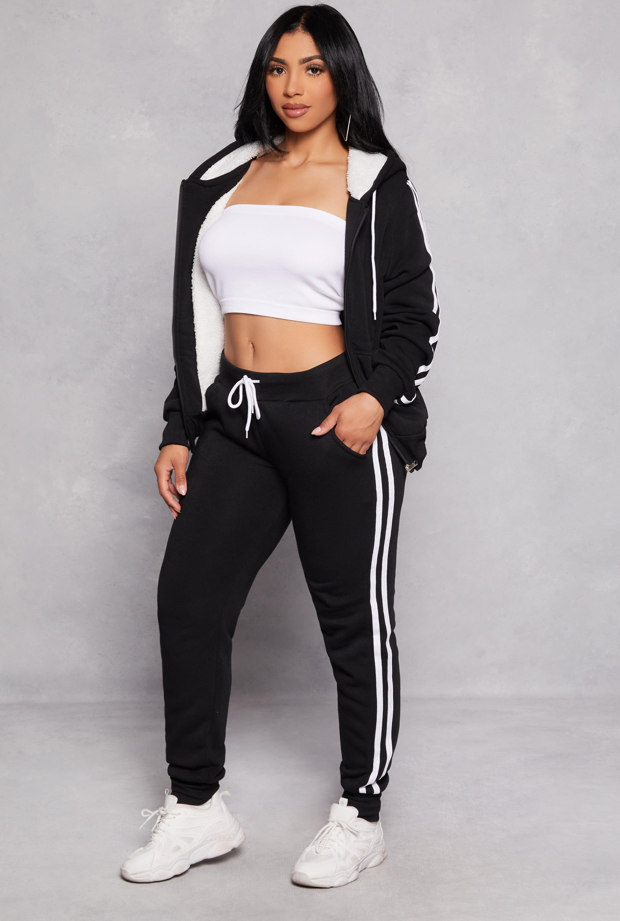 Womens Varsity Stripe Drawstring Joggers Product Image