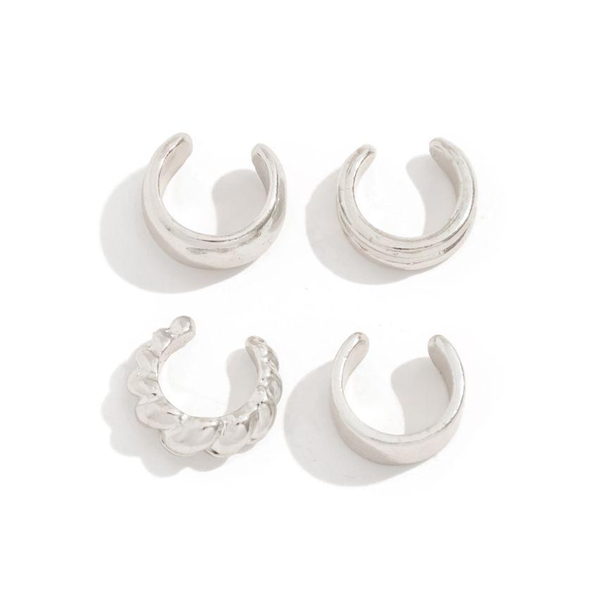 Metallic Huggie Earring Set Product Image