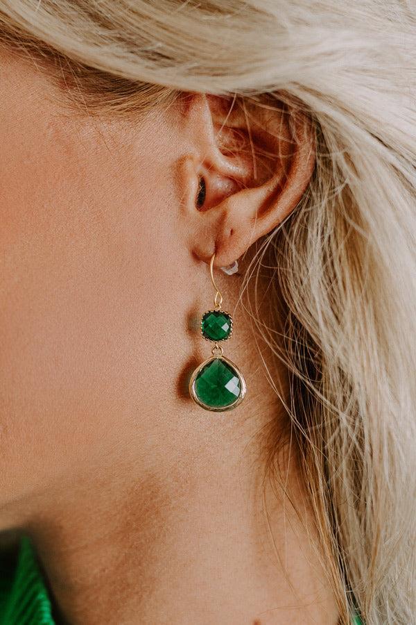 Marvelous Night Earrings in Emerald Product Image