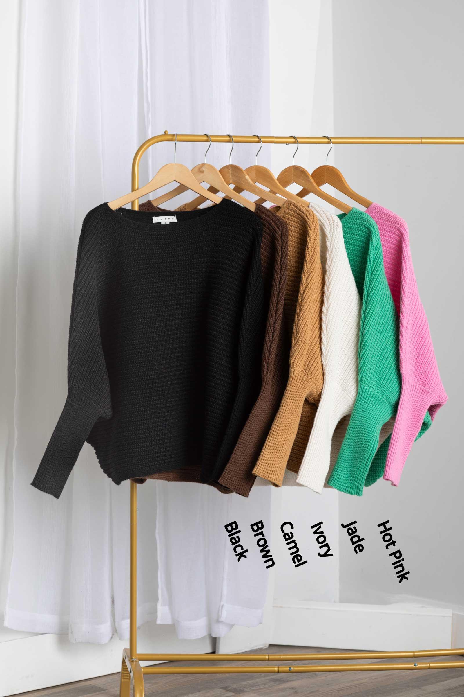 Dolman Sleeve Oversized Sweater Product Image