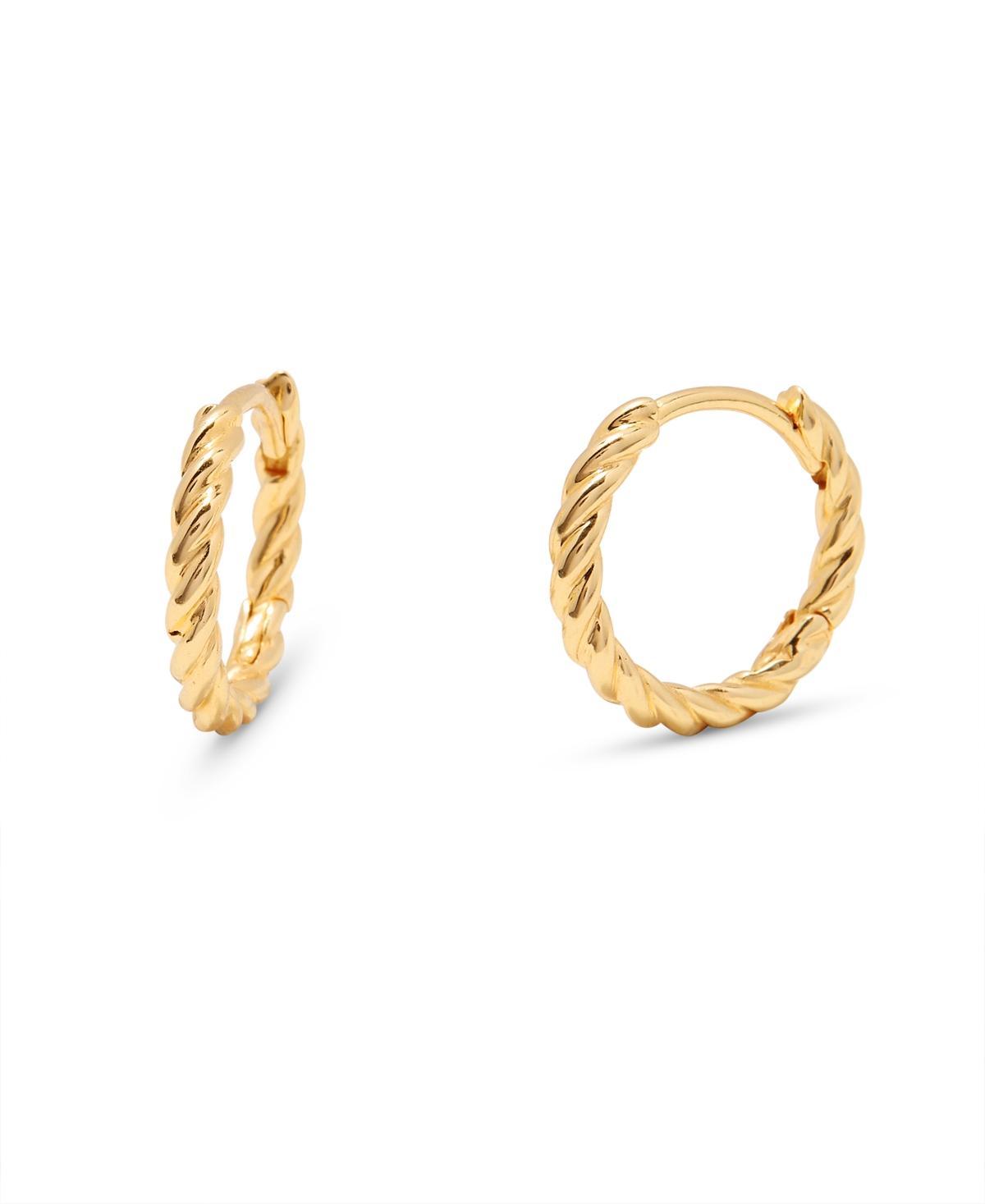 Brook and York Lottie Twisted Hoop Earrings Product Image